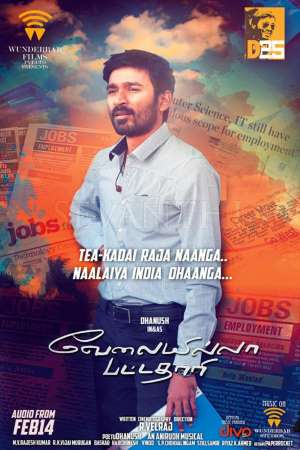 Download Velaiyilla Pattathari (VIP) (2014) UNCUT Dual Audio {Hindi-Tamil} Movie 480p | 720p | 1080p HDRip 450MB | 1.4GB