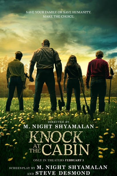 Download Knock at the Cabin (2023) Dual Audio {Hindi-English} Movie 480p | 720p | 1080p BluRay ESub